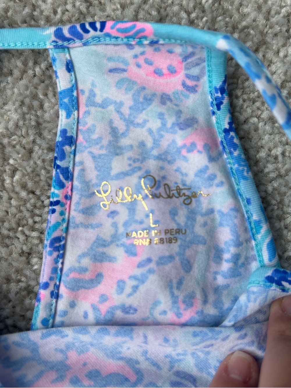 Lilly Pulitzer Printed Ruffle Top - Picture 3 of 3